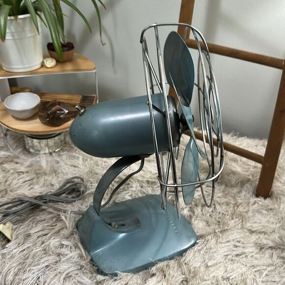 Vintage Industrial Style General Electric Fan Cat. FM10S63 Retro Metal GE - Picture 6 of 17